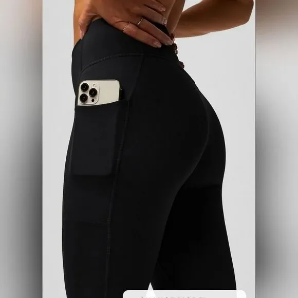 Fabletics Anywhere Motion365+ High-Waisted Utility Legging Black NWT in pkg - Picture 2 of 9
